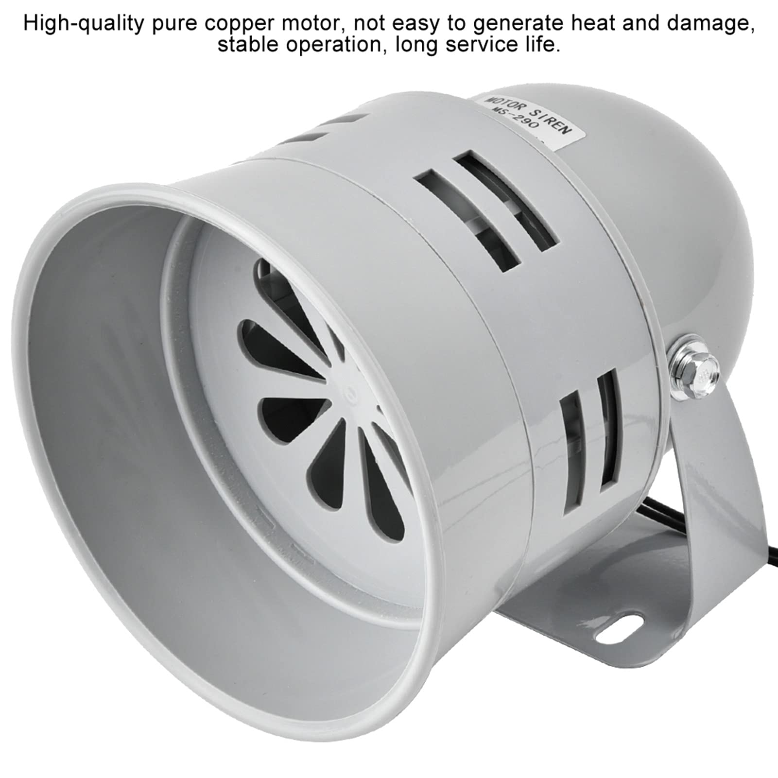 Alarma Industrial Eléctrica 40W 120dB con Motor de Imán Permanente de Cobre Puro, Bocina para Prevención de Incendios en Vehículos de Transporte de Fábrica (AC 230V)