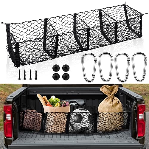 Cargo Net for Pickup Truck Bed 59 ×11.8 inch Adjustable...