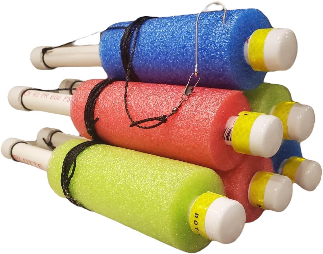 Noodle Jugs with Weights 6 Pack Lime Green, Red, Blue, Orange, White and