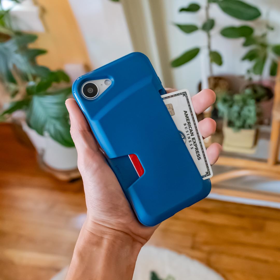 Smartish®, Wallet Slayer Vol. 1, Funda Tipo Cartera para iPhone 16e, Tarjetero Fino y Protector para Tarjetas de crédito, Funda Oculta giratoria Probada para Tarjetas Compatible con iPhone Pro de