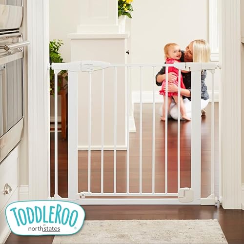 Miniatura 8 de Toddleroo by North States Puerta de elección brillante extra ancha de 52" de ancho ideal entre habitaciones, pasillos o puertas. Montaje a presión.