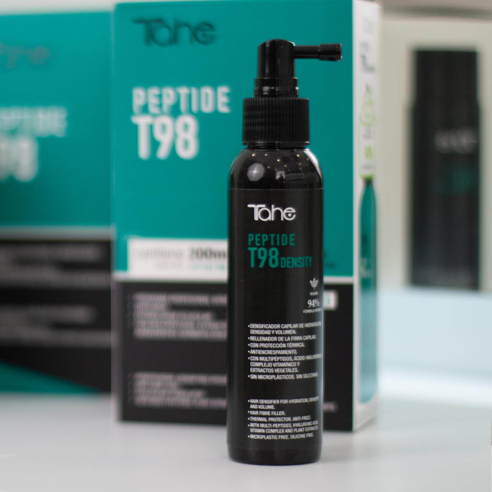 Tahe Peptide T98 Crema de peinado densificadora capilar Density que aporta hidratación, densidad y volumen, 125 ml