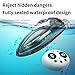 EcuFlyAi Mini Rechargeable RC Boat, Summer 2.4GHz 360° Stunt Speedboat with LED Lights, Waterproof Toy for Kids & Adults, Pool, Lake, Bathtub, Beach & Water Park