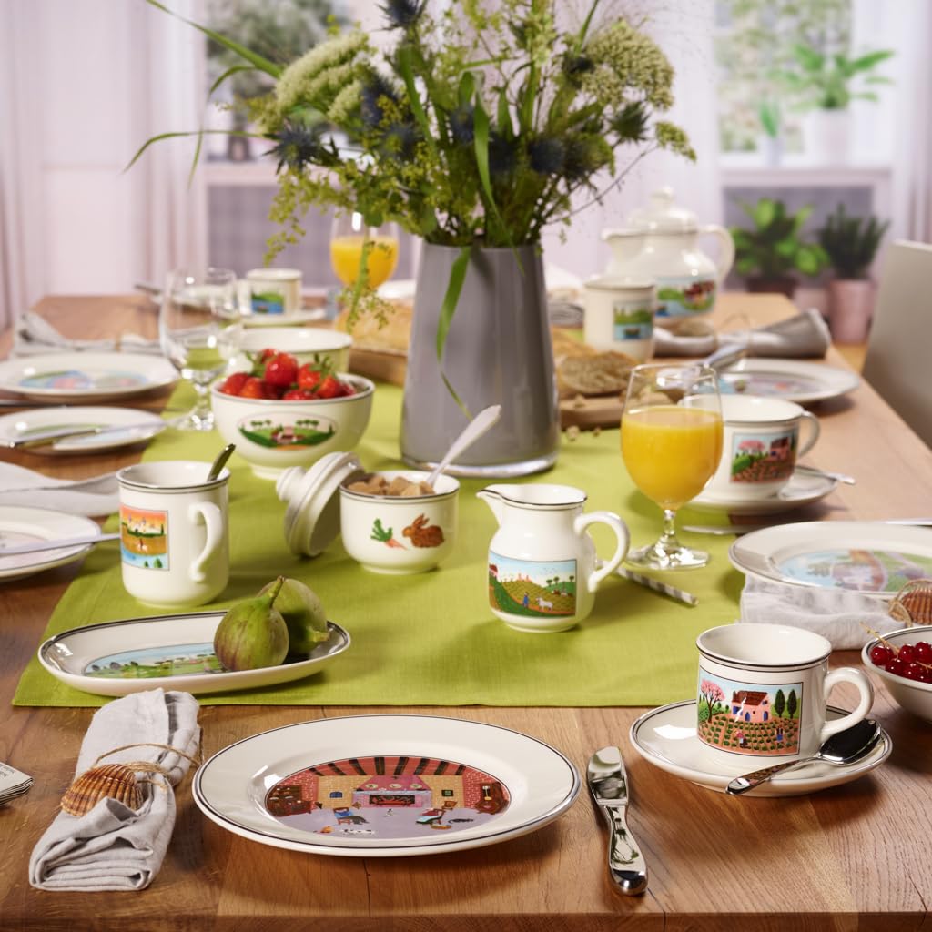 Villeroy & Boch – Design Naif Piatto da Dessert/Colazione Variopinto, Lavabile in Lavastoviglie, Adatto per Microonde, Piatto Ceramica, Stoviglie, Porcellana Premium