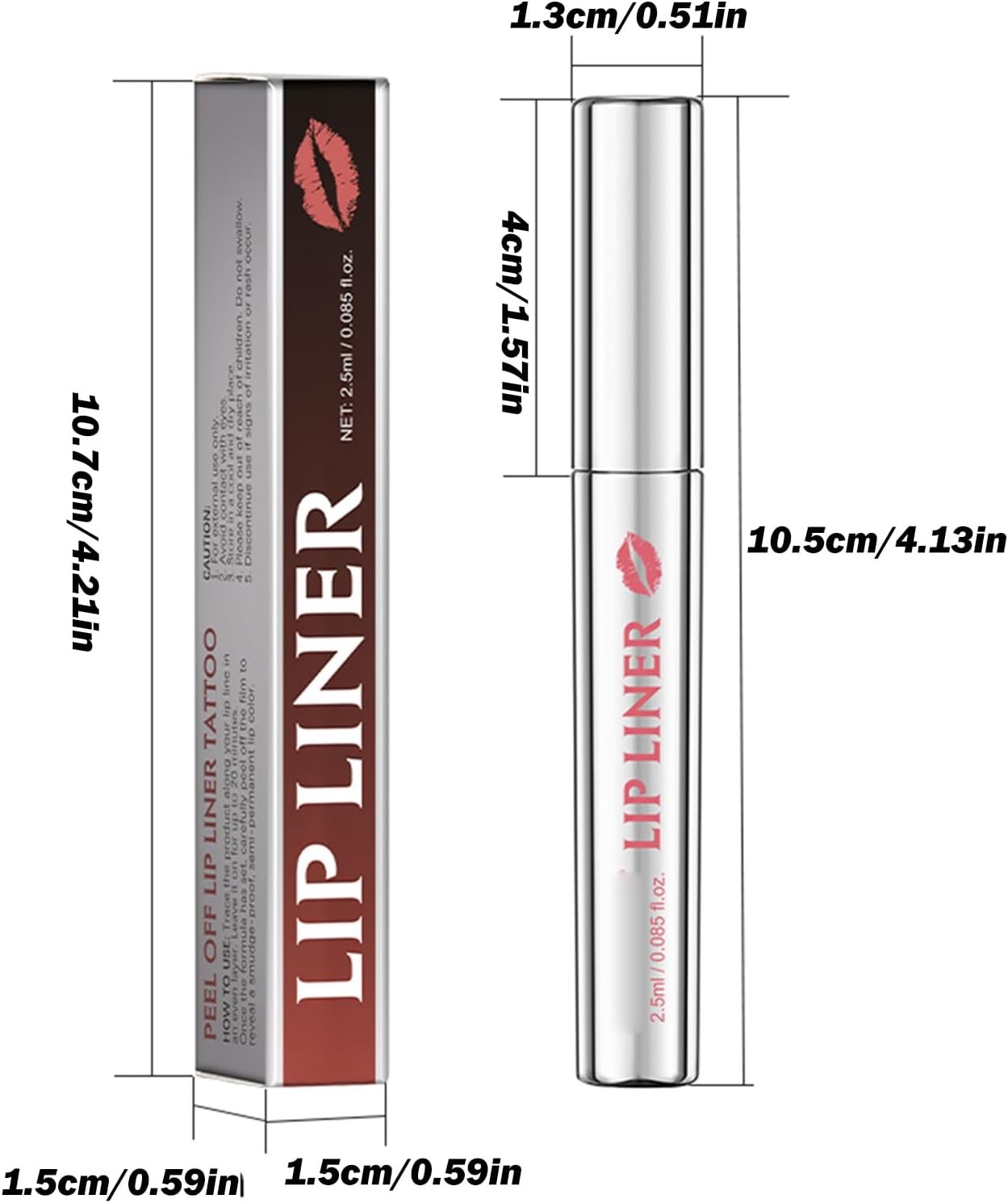 Peel Off Lip Liner Stain Liquid Lip Stick Long Lasting Smooth Lipliner Makeup for Women (02)
