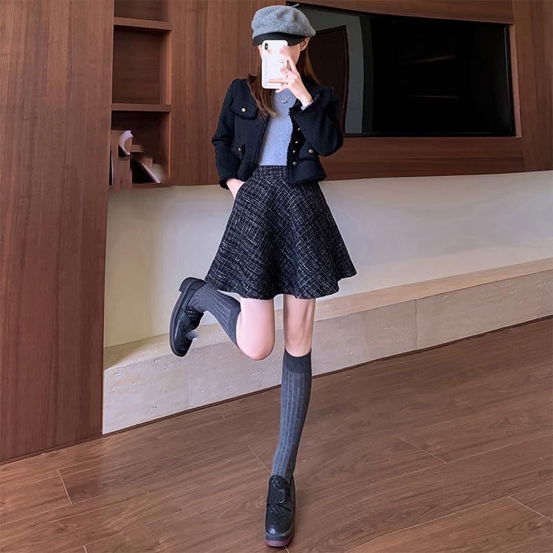 Women's High Waist A-Line Large Size Short Skirt - Summer4