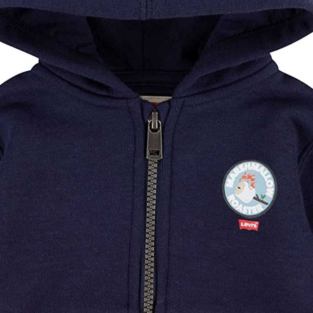 Levi's Lvb Full Zip Badge Hoodie 6ef782 Sweat à Capuche entièrement zippé Bébé garçon
