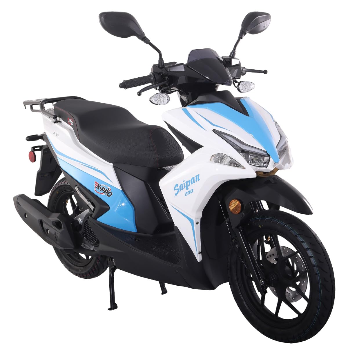 X-PRO Saipan 200 EFI Electronic Fuel Injection Moped Scooter with 14
