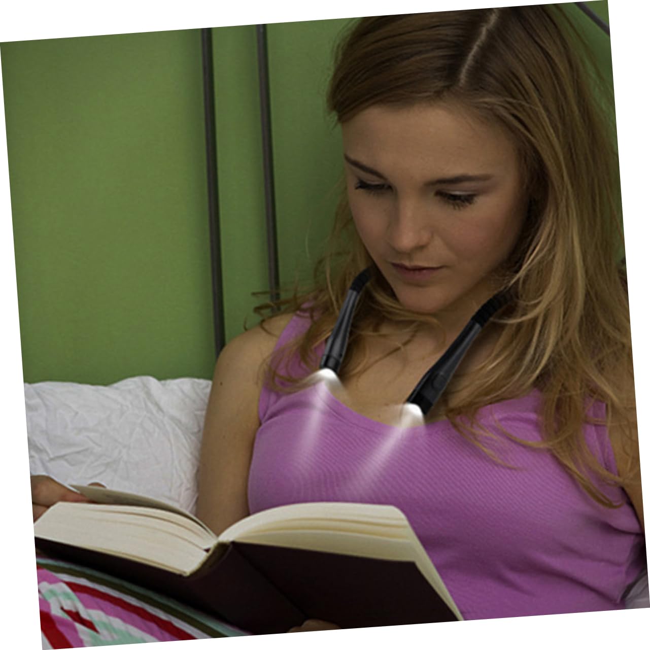 Tofficu Neck Reading Light Rechargeable Book Lamp Flexible Arm for Reading in Bed Night Light