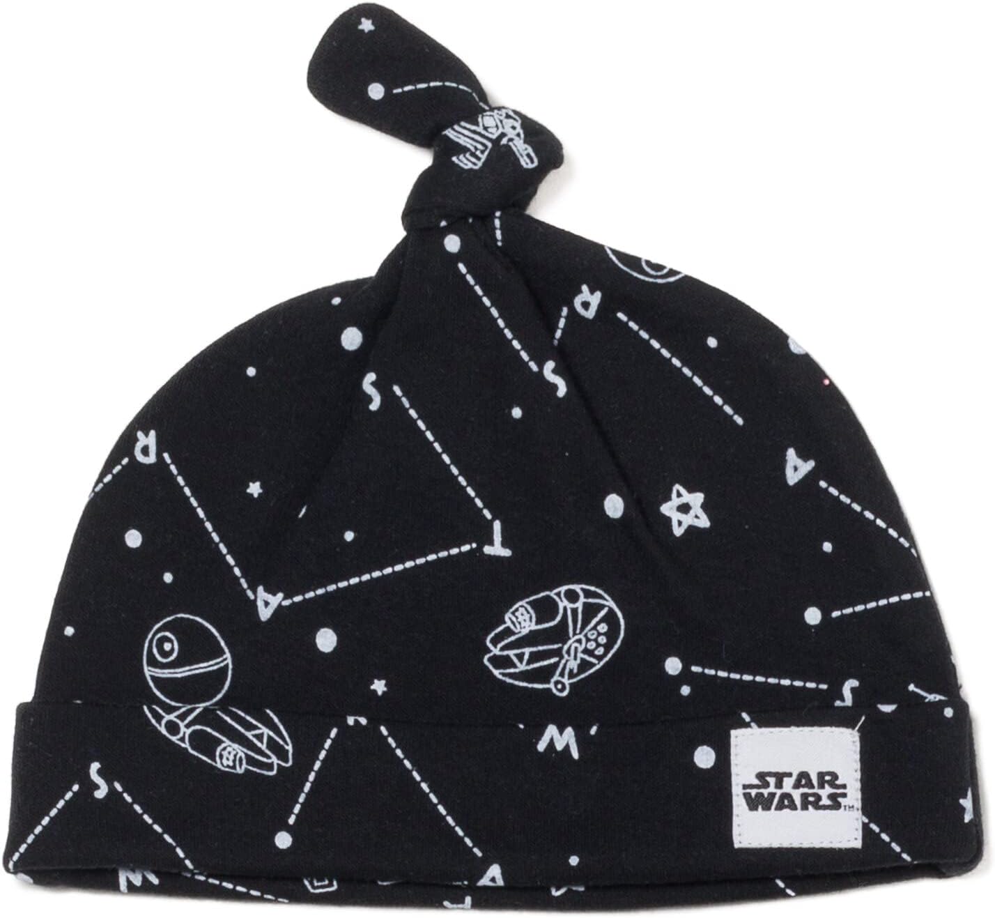 STAR WARS Millennium Falcon Chewbacca Darth Vader Baby 3 Piece Outfit Set: Cuddly Bodysuit Pants Hat Newborn to Infant - Image 6