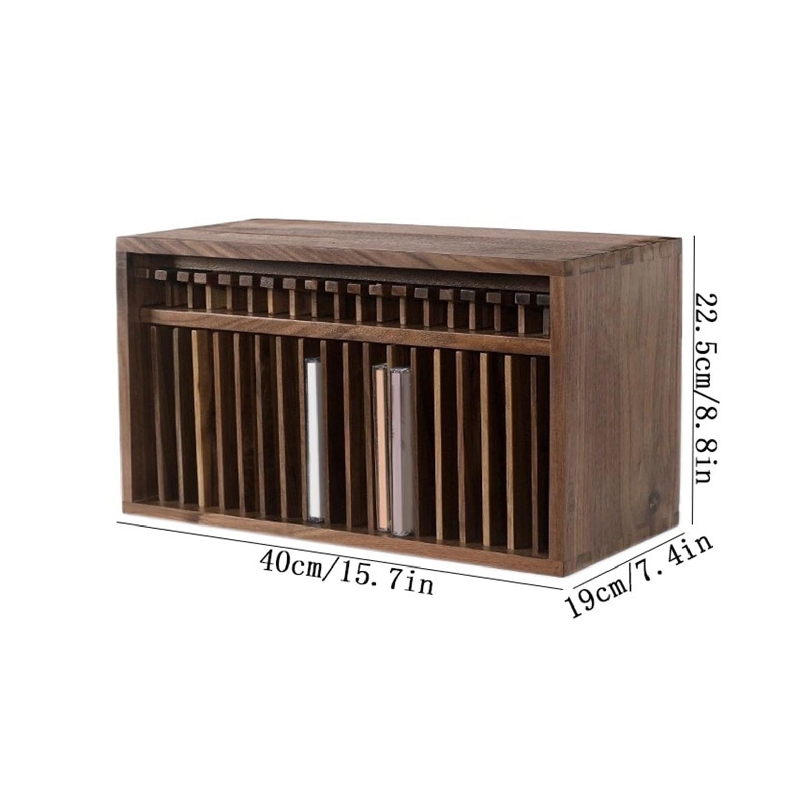 Soporte de Madera para CD, Estante desplegable para Discos de CD, Soporte de Madera para álbumes de música.