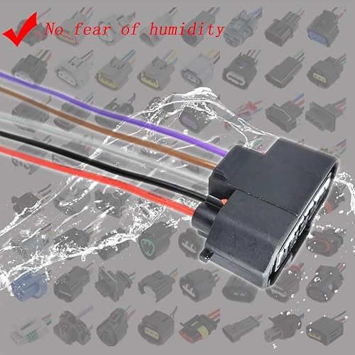 Miniatura 5 de Nuevo sensor de flujo de aire masivo MAF se adapta a Mazda 2 3 323 5 6 626 B 197400-2010 sensor de mazo y arnés de enchufe de conector