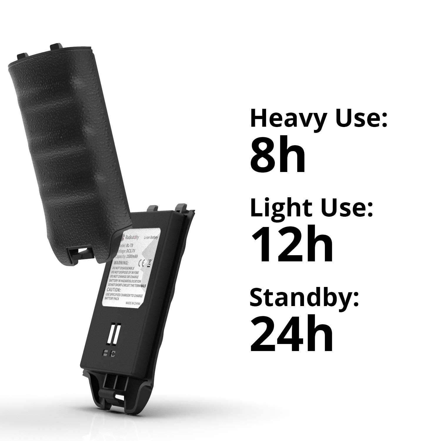 Radioddity PR-T1 Talkie-walkie Enfant PMR 446 Rechargeable Talkies Walkies 16 canaux sans Licence avec écran, Chargement par USB (4 unités)