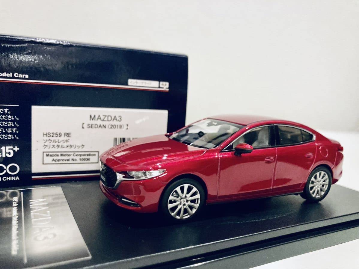 Amazon | 1/43 ハイストーリー マツダ 3 セダン 2019 ソウルレッド 
