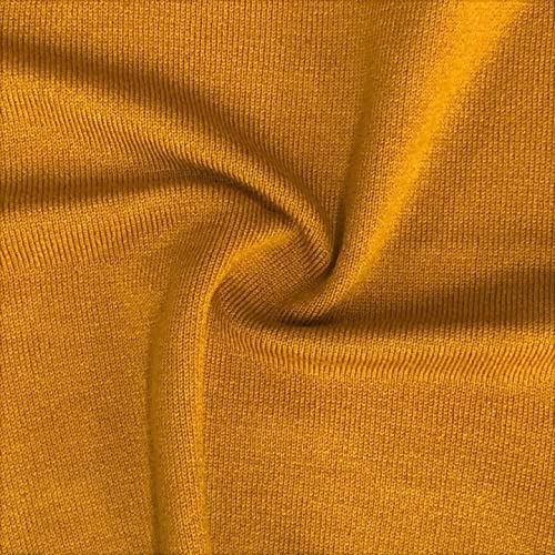 Image of Women's Crop Top Stretch Sweater - Long Sleeve Slim Bodycon Crewneck Casual Basic Solid Cropped Knit Pullover Top