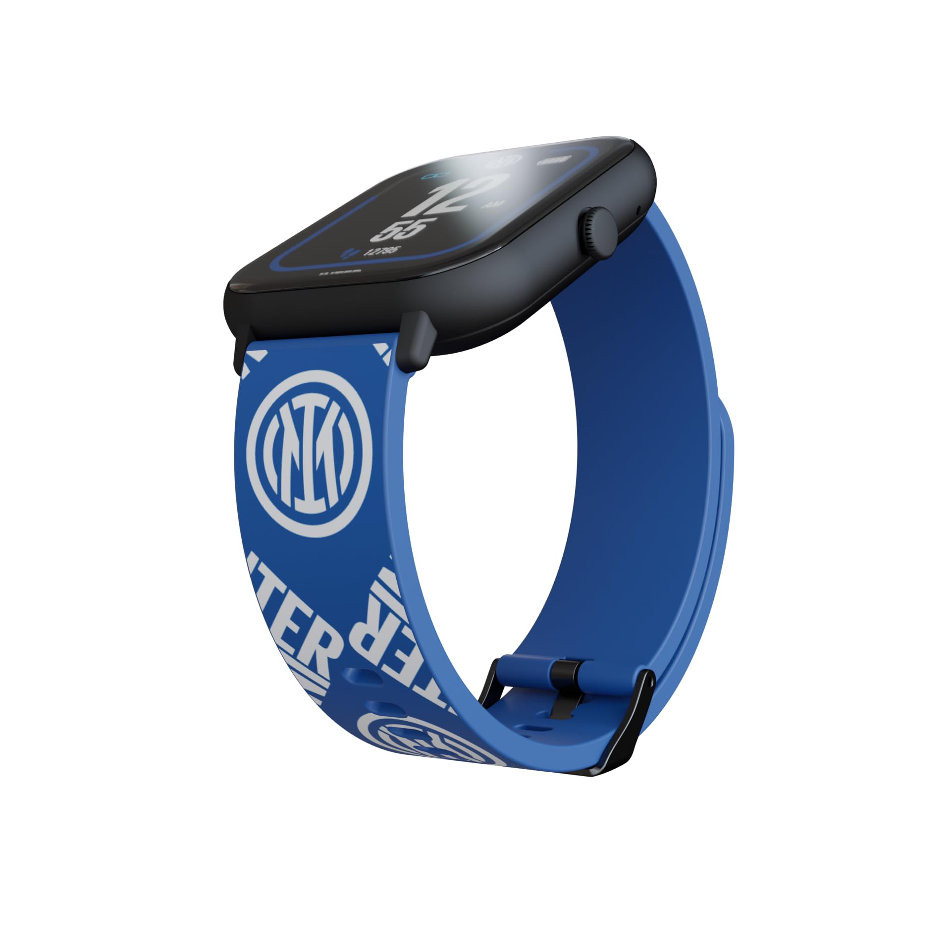 TECHMADE Inter Smartwatch, orologio digitale schermo rettangolare full touch, chiamate, notifiche, funzione SOS, sport, compatibile con IOS e android (INTER 1)