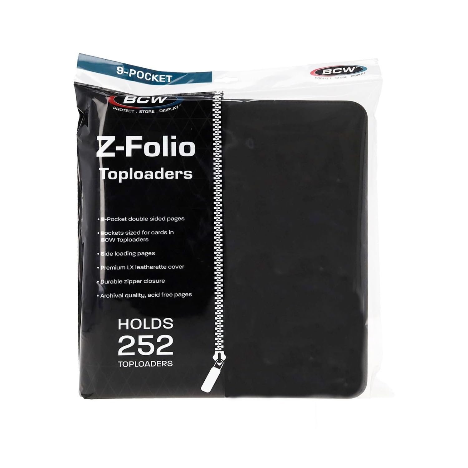 Z-Folio 9-Pocket LX Album - Toploaders - Black
