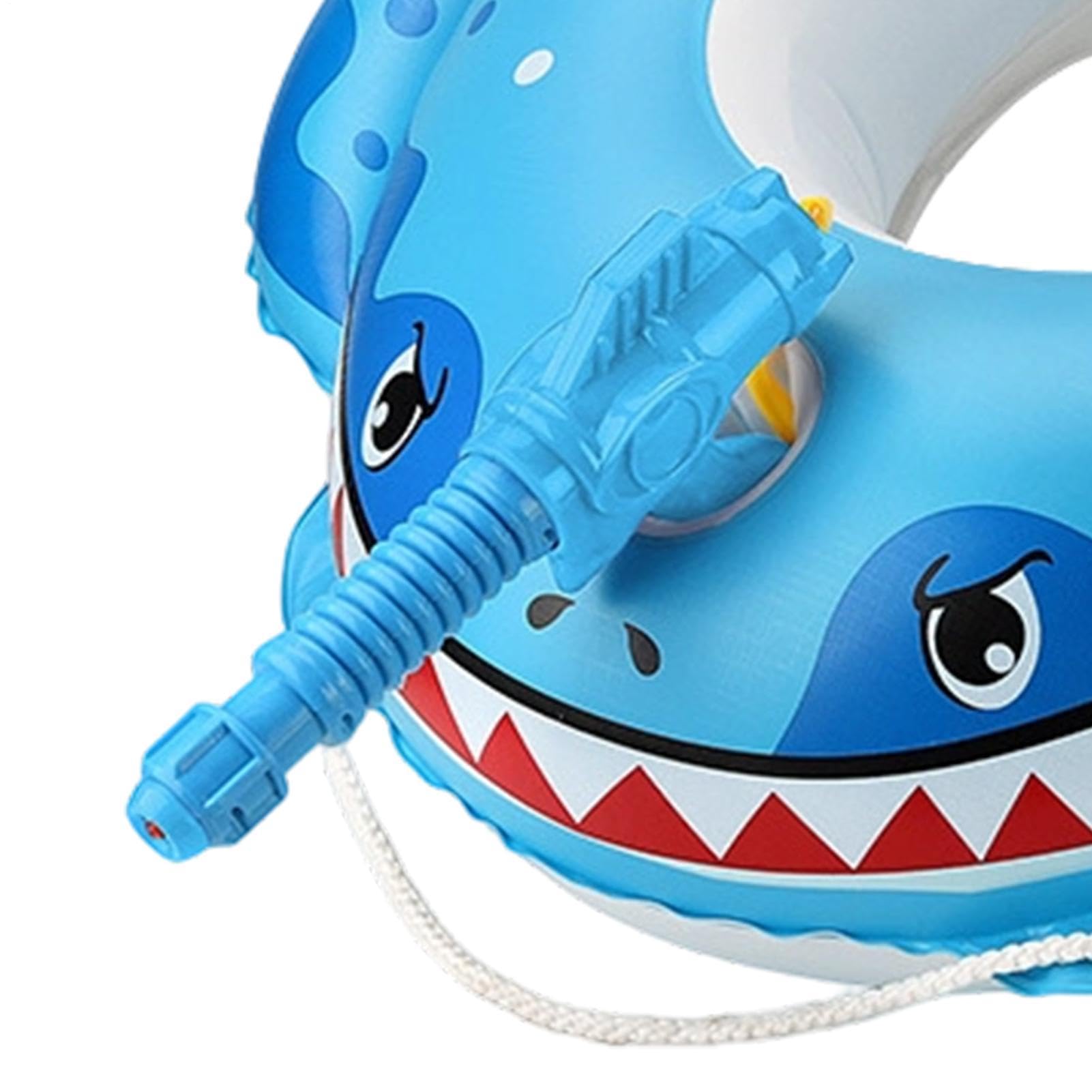 Shark - Piscina gonfiabile a forma di isola da nuoto per bambini | Seggiolino da nuoto per bambini, per spiaggia, parco acquatico, feste, vacanze, viaggi, ragazzi e ragazze
