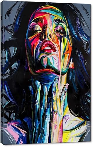 Miniatura 61 de Arte de pared de labios rojos, póster moderno y sexy impreso en lienzo decorativo moderno giclée, arte de mujer fumando, imagen de cigarro,