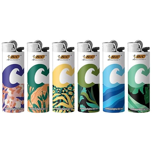 Bic Ecolutions Pocket Lighter, 6-Pack Of Ecofriendly Candle Lighters, 100% Recycled Packaging And 55% Recycled Metal, 30% Carbon Offset #TOP1