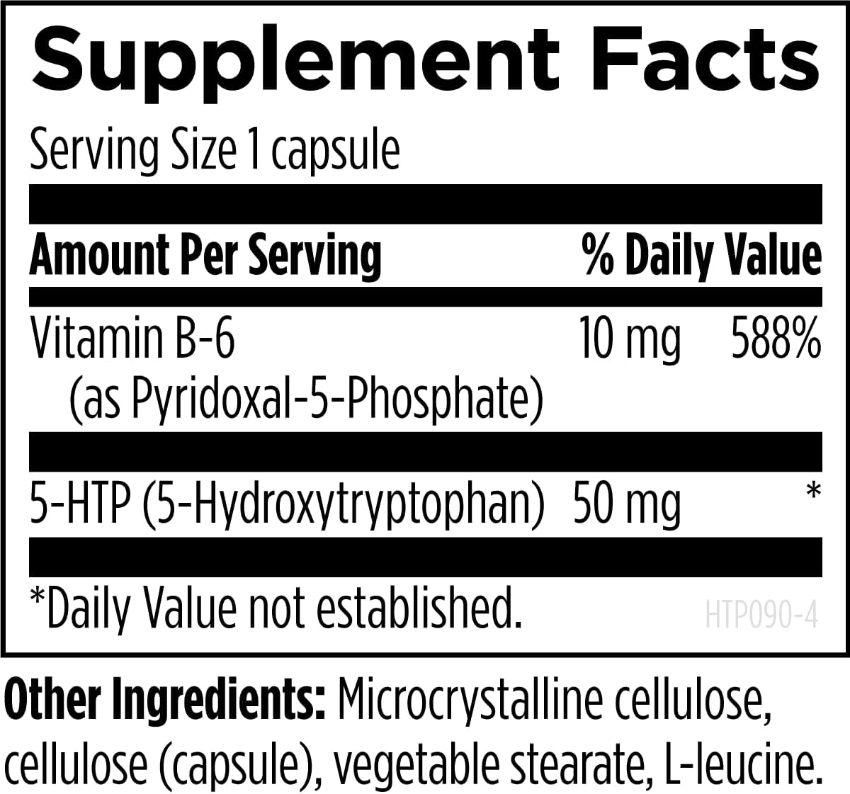 Designs for Health 5-HTP 50mg with Vitamin B6 (P-5-P) - 5-HTP Synergy 50 mg Supplement - Serotonin Precursors to Help Support Healthy Mood + Appetite (90 Capsules) - Image 3