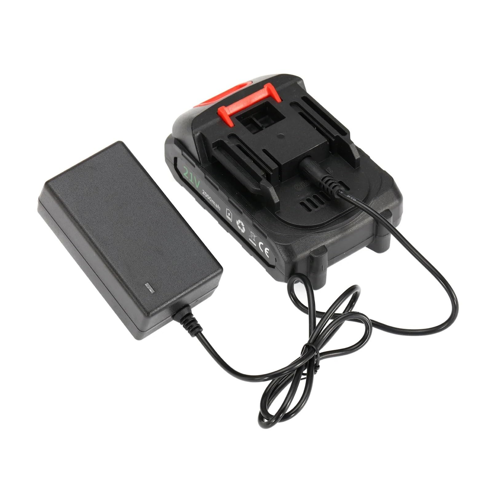 Pistola for colla a caldo elettrica senza fili da 100 W, pistola ad aria calda for saldatura di plastica con stick 11 mm for batteria al litio 21 V for fai te, regali Natale, artigianato(2 Battery)