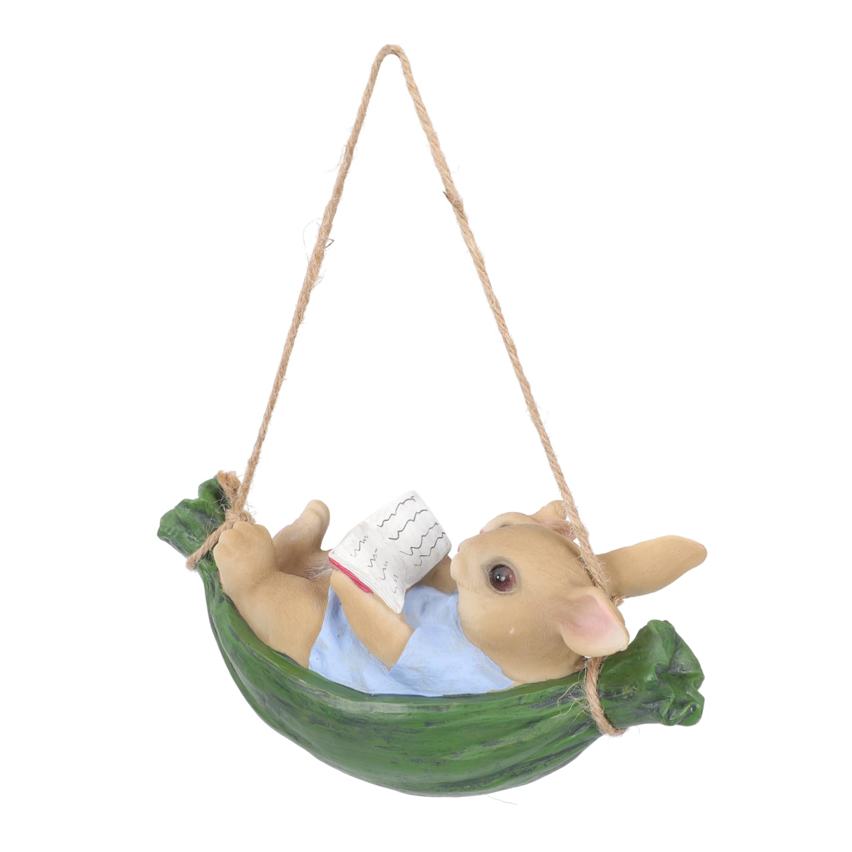 Toyvian Lot De 2 Décorations De Lapin en Forme De Balançoire en Résine pour Jardin Extérieur Mignon pour Arbre Maison Cour