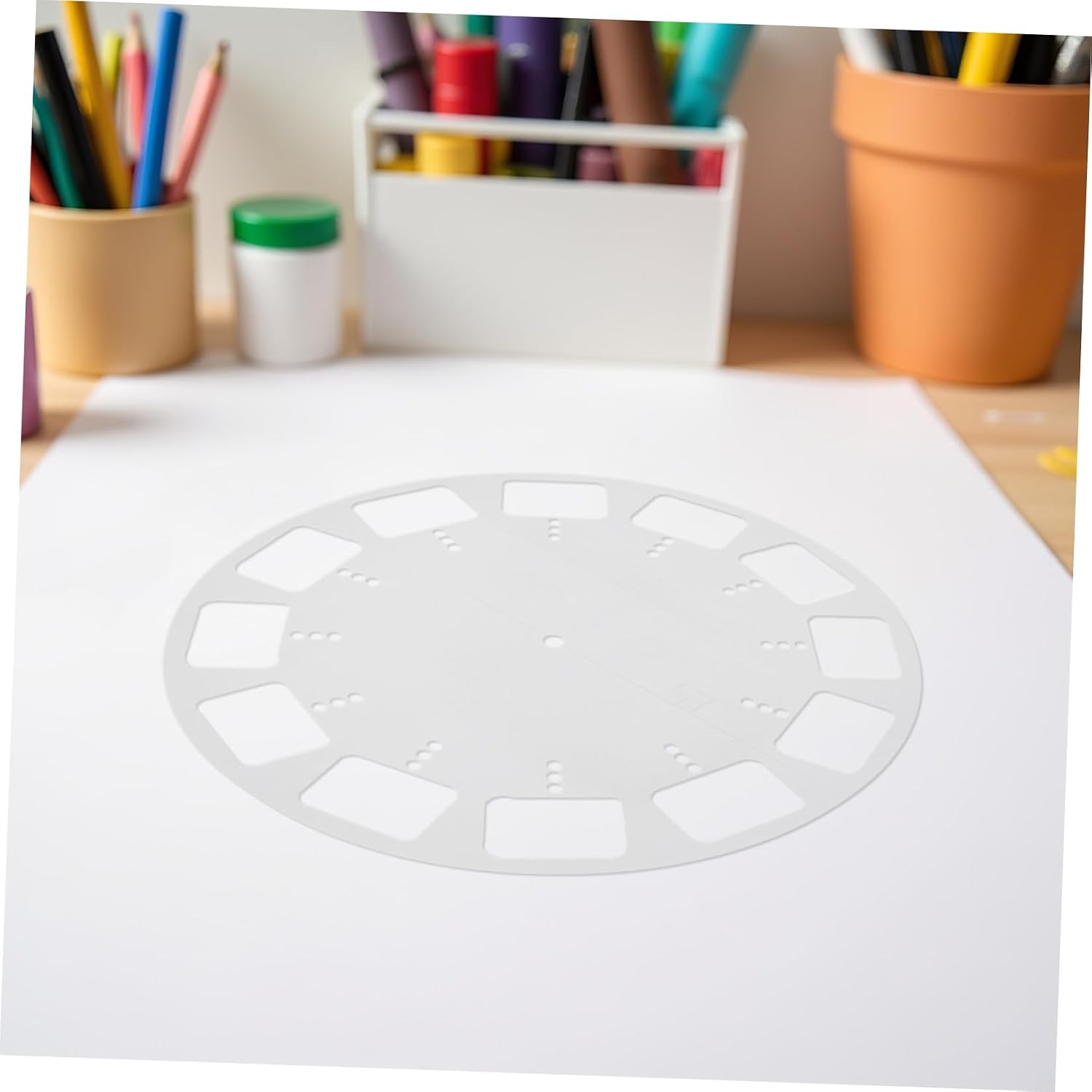 Vaguelly Acrylic Round Clock Router Template for DIY Clock Board Enhanced Clarity and Versatile DIY Solutions and Woodworking Inlay Template Projects
