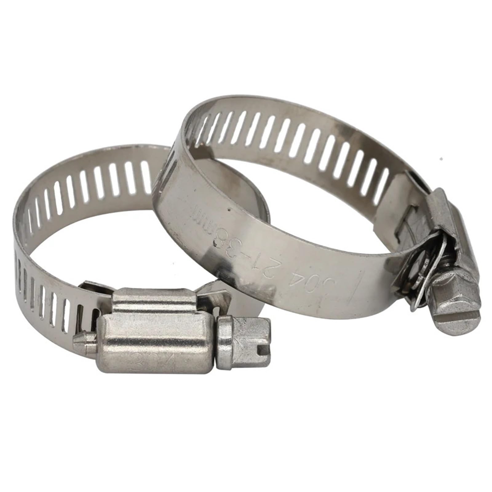 Hqycl One Color 40-63Mm 46-70Mm 52-76Mm 59-82Mm 65-89Mm 72-95Mm 304 Stainless Steel 304Ss Pipe Clip Fuel Line Swivel Drive Hose Worm Gear Clamps(3Pcs 59-82Mm)