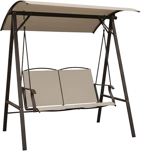 Garden Winds Durable 350 Reemplazo Canopy Top Compatible con Dos Personas Sling Swing Modelo SW-RK939 - Beige