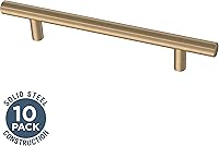Vista 3 de Perilla Franklin Brass BAR076Z-CZ-B para armario, de 3" Champagne bronce