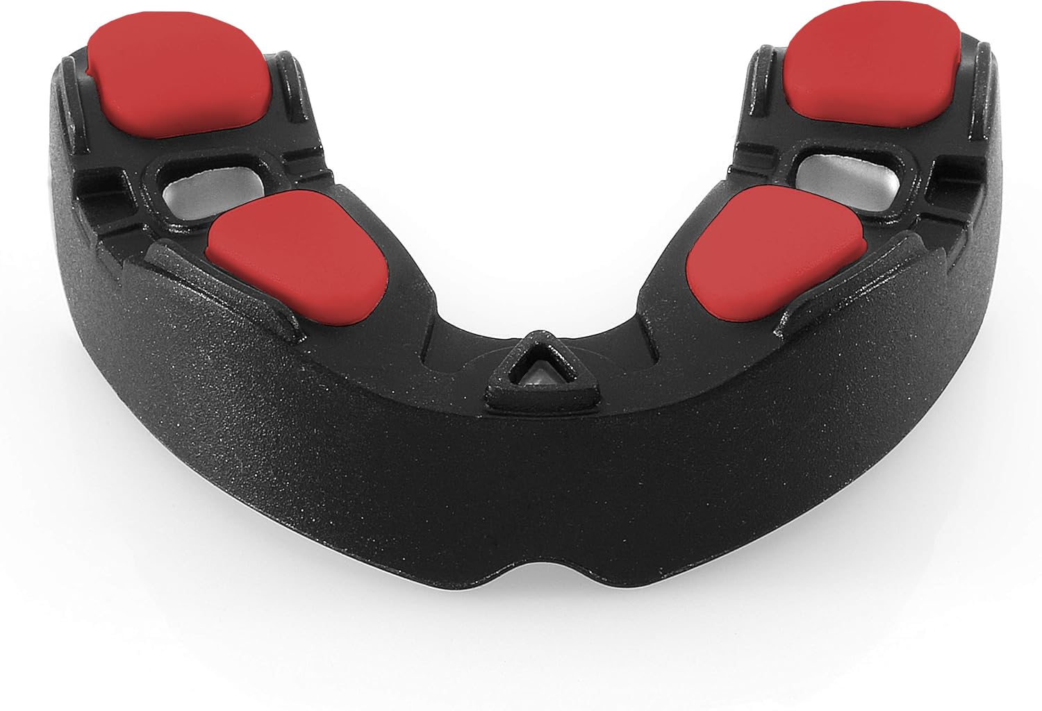 BBGuards Protector Bucal Boxeo, Rugby, Hockey, Kick Boxing. Protección Dental Adultos para Hombre y Mujer. Protecciones Bocales para Dientes Muay Thai, Futbol, Karate, Taekwondo, MMA (Rojo-Blanco) — view 4
