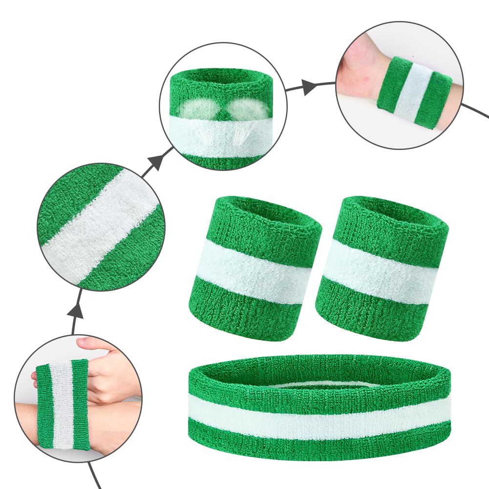 Flintronic Polsino Sportivo, Set Manicotti Elasticizzati Proteggi Dita, Supporto di Dita, Sport Sweatband Polsino Uomo Donna, Morbido Addensato per Basket Palestra fitness Ginnastica Tennis