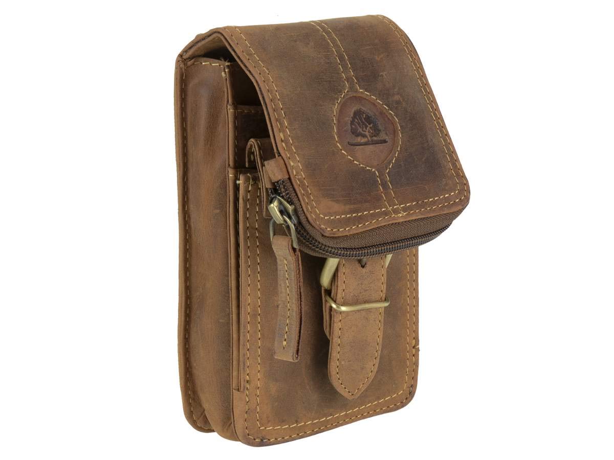 Greenburry Vintage Gürteltasche Leder 10 cm