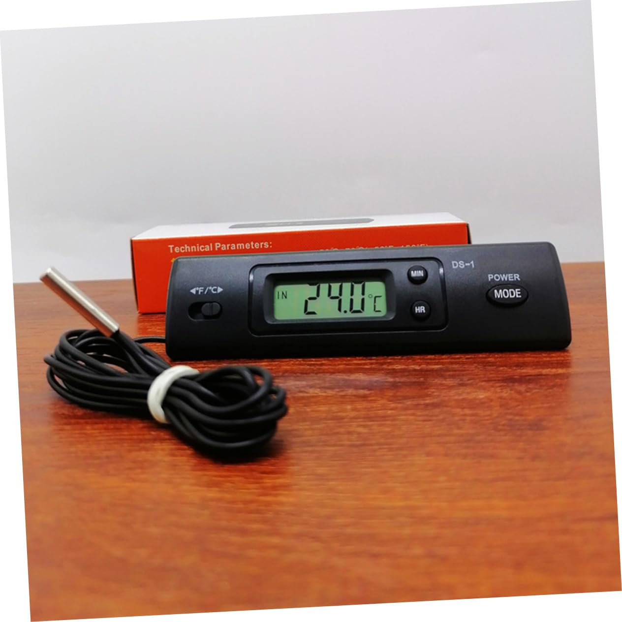 BESPORTBLE 2 Sets Thermometer Digital Thermometer Temperature Measure Device Energy Saving Double Temperature Probe Non-Slip Smooth Surface