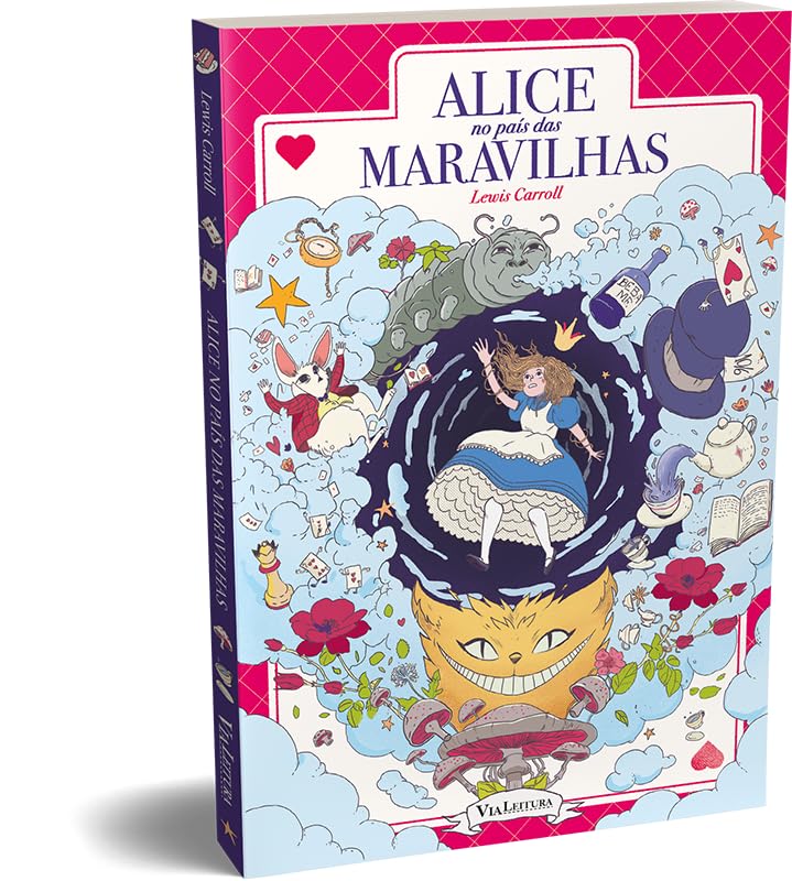 Alice no país das maravilhas: Edição com ilustrações originais, com POSTAL de BRINDE
