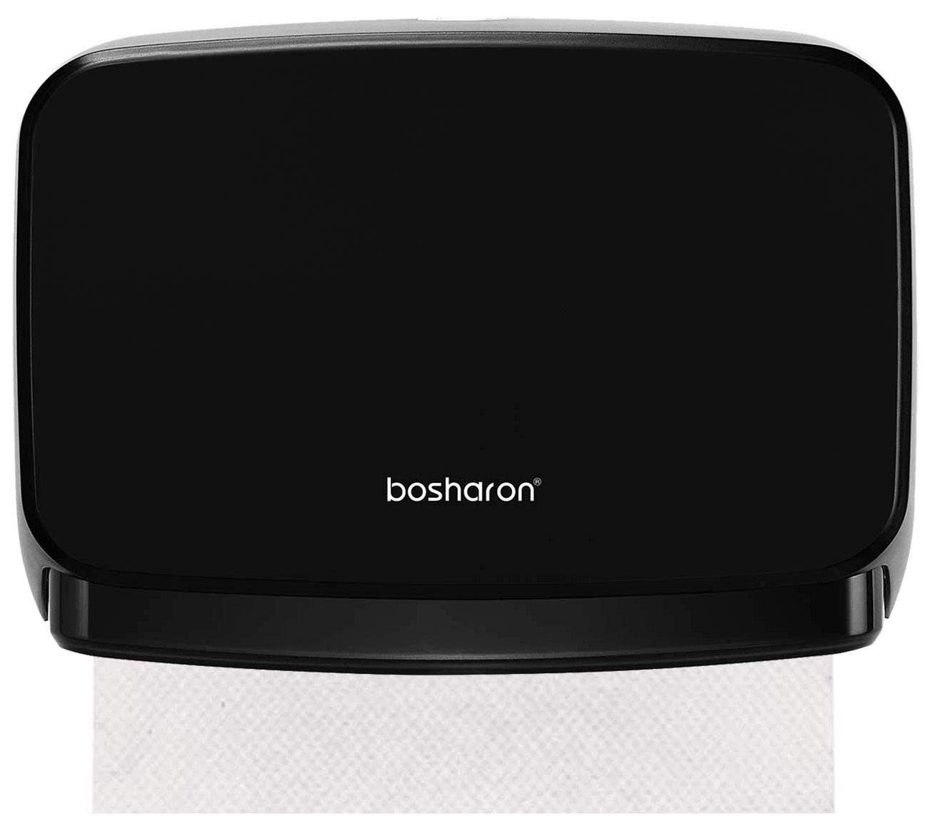 Bosharon Black Paper Towel Dispenser Wall Mount, C Fold Paper Towel