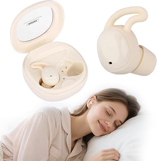 Sleep Earbuds,Sleep Headphones Noise Blocking,Bluetooth 5.4 Wireless Waterproof Earphones Ultra-Mini Invisible Comfy for Side Sleepers,in Ear Buds for Sleeping, Working