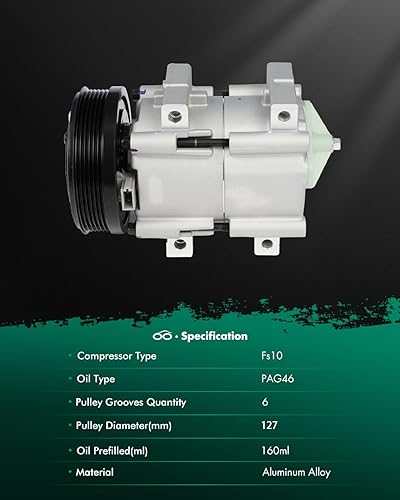 Vista 93 de SCITOO Compresor de CA apto para H-onda Prelude 2.2L 2001 para H-onda Civic para A-cura EL 1.7L 1997 1998 1999 2000 2001