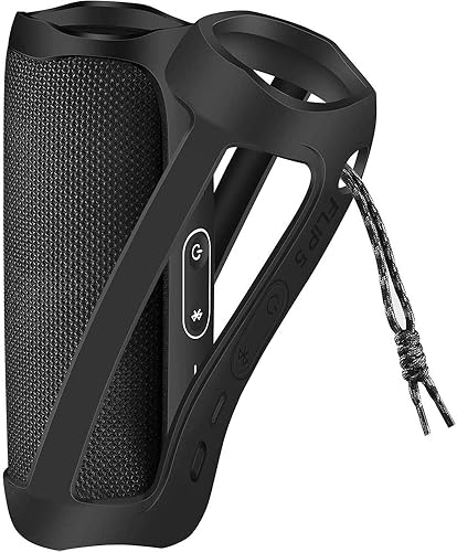 Miniatura 2 de Funda de silicona para JBL FLIP 5 impermeable portátil Bluetooth altavoz, cubierta de goma suave de gel, bolsa de almacenamiento de viaje con correa