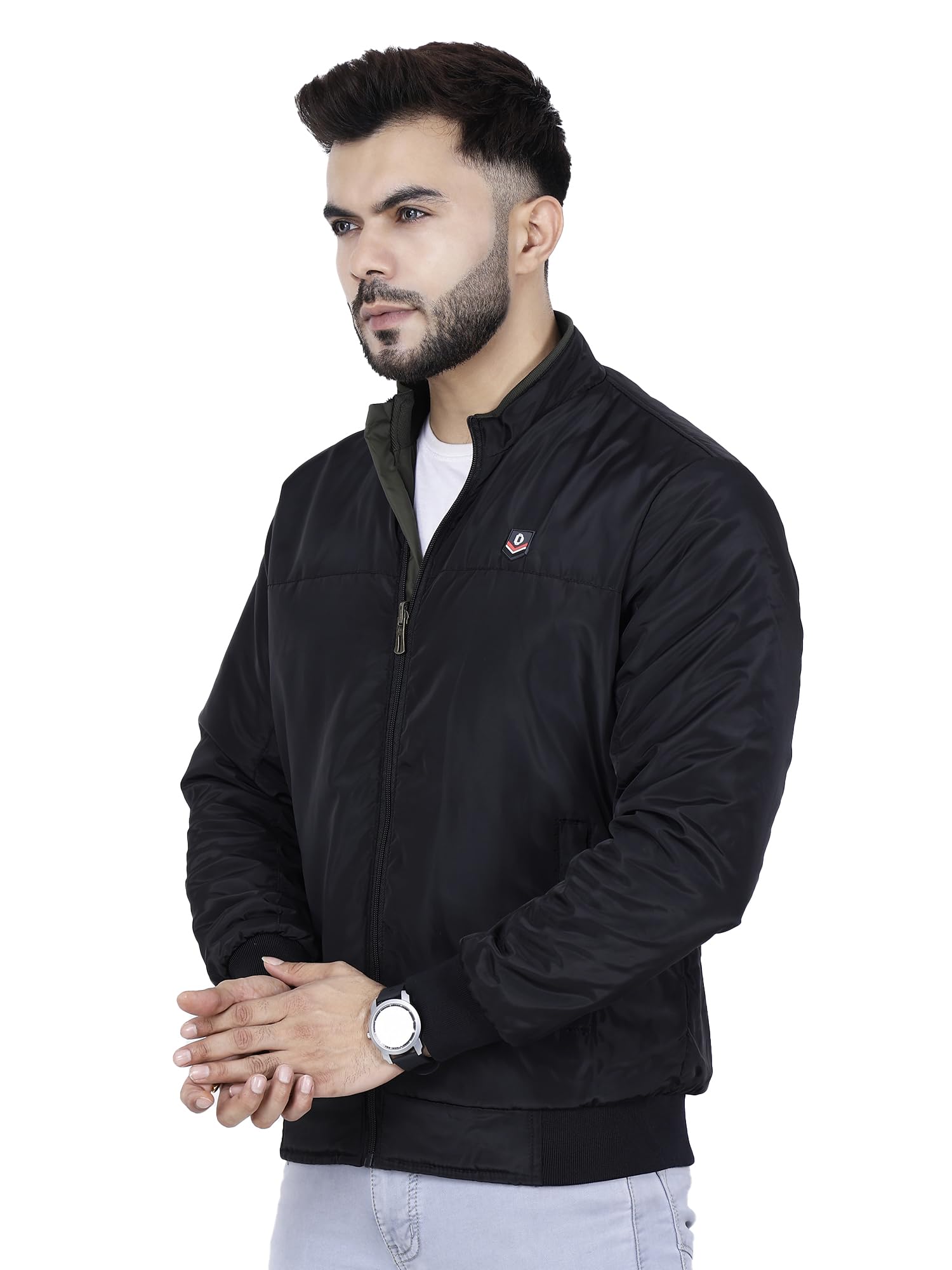 dollar Jacket For Men Casual Zipper Bomber For Winter-picture-30
