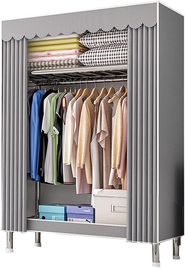 Armario de lona multifuncional para organizar la ropa en el dormitorio o balcón cubierto