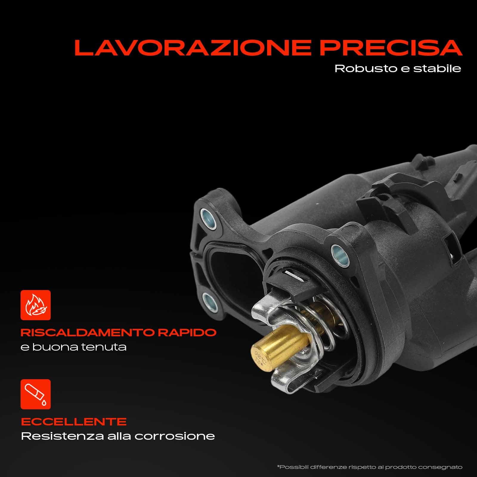 Frankberg Termostato liquido di raffreddamento diesel 1473090 | Compatibile con: Galaxy WA6, Torneo Focus II DA DS FFS, Mondeo IV BA7, Fiesta V JD JH, Focus II DA DP HCP