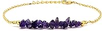 Vista 34 de Gempires Natural Chips Bar Bracelet, Energy Healing Crystals, Birthday, Gift for Her, Gemstone Jewelry 8 inch