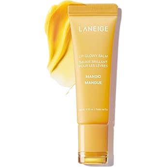 LANEIGE Lip Glowy Balm Mango: Hydrate, Glossy, Lightweight, Moisturise & Tint with Shea Butter