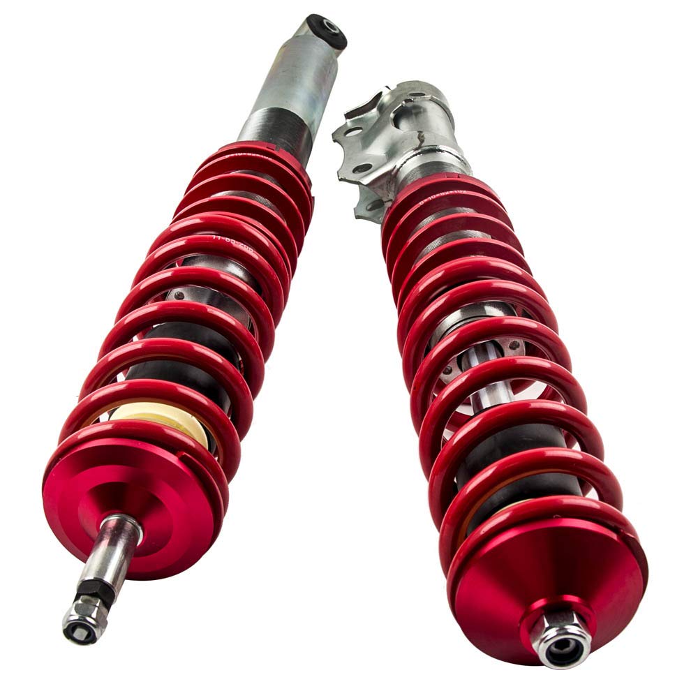 maXpeedingrods Kit de suspension combinée filetée pour VW Golf 2, 3, Jetta 2 Mk2 / Suspension combinée filetée sport