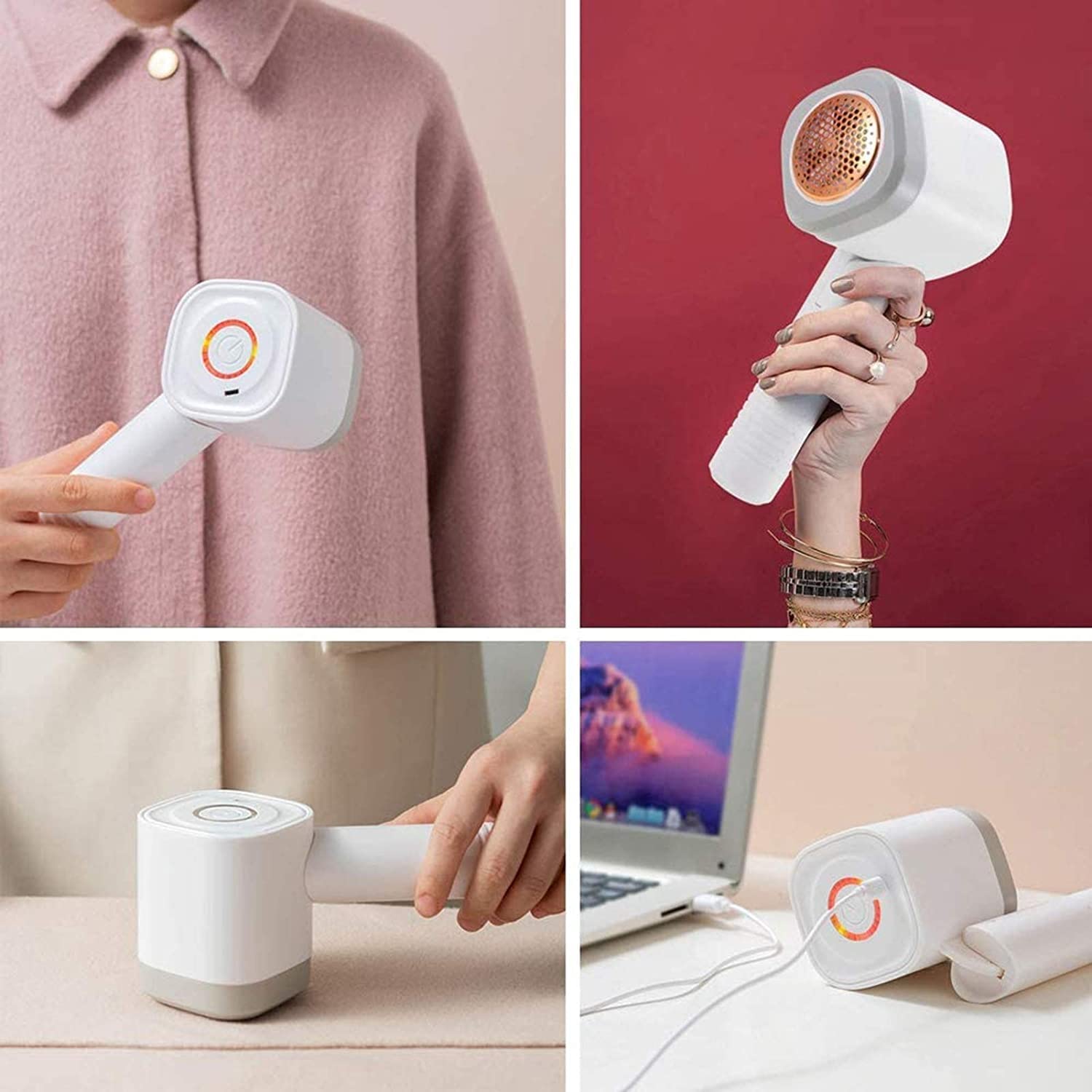 Rasoir en Tissu, USB Dissolvant Rechargeable, effectivement et Rapidement, retirez Le Fuzz for Les vêtements, Le Pull, Le canapé, la Couverture, Le Rideau, la Laine, Le Cachemire