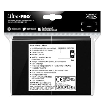 Eclipse グロス スタンダード デッキ プロテクター スリーブ 100枚 Amazon.com: Ultra Pro Eclipse Gloss Standard Sleeves, 100