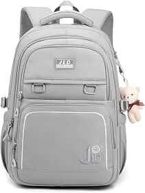 Mochila casual feminina de grande capacidade, bolsa escolar para estudantes, pode acomodar bolsa para laptop de 15,6 polegadas CUTBLAJAT-9502