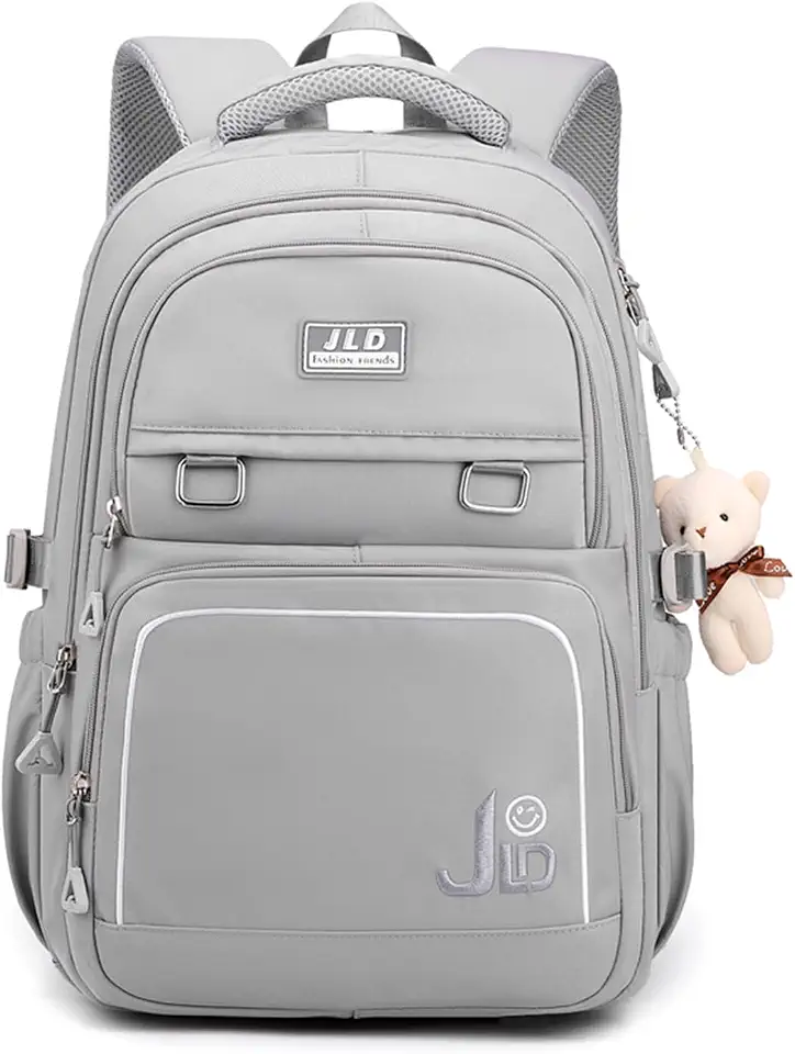 Mochila casual feminina de grande capacidade, bolsa escolar para estudantes, pode acomodar bolsa para laptop de 15,6 polegadas CUTBLAJAT-9502